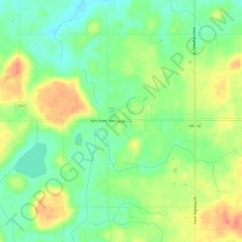 Veseli地形图、海拔、地势