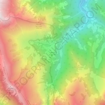 Palanfrè地形图、海拔、地势