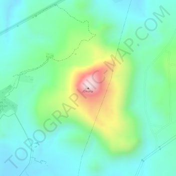 Olkaria地形图、海拔、地势