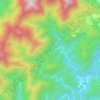 高坪地形图、海拔、地势
