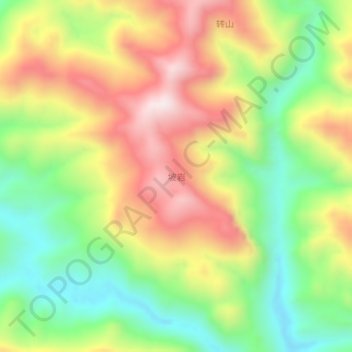 Poyan地形图、海拔、地势