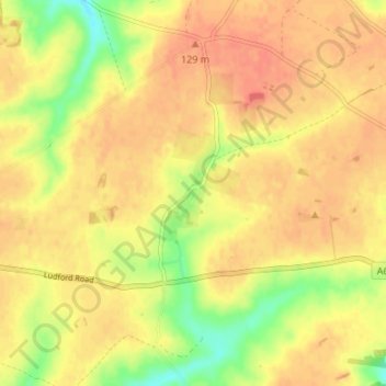 Kelstern地形图、海拔、地势