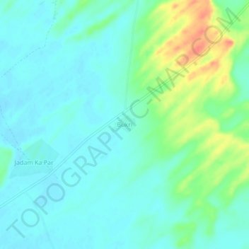 Bukri地形图、海拔、地势
