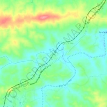 Juiz地形图、海拔、地势