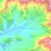 Ribeirão地形图、海拔、地势