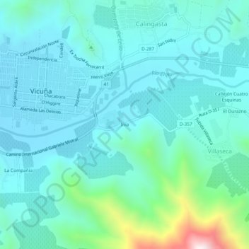 Inía地形图、海拔、地势