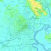 Saigon地形图、海拔、地势