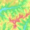 Chabannes地形图、海拔、地势