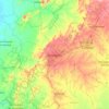 辛塞萊霍地形图、海拔、地势