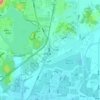 西庄村地形图、海拔、地势