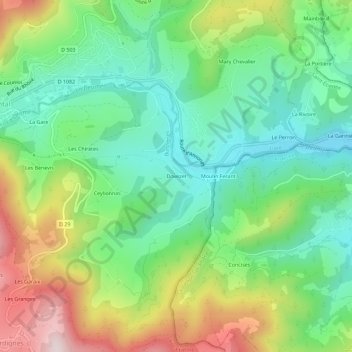 Dovezet地形图、海拔、地势