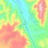 觉拢地形图、海拔、地势