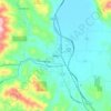 Willits地形图、海拔、地势