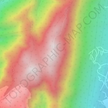 齐云山地形图、海拔、地势