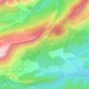 Le Pouyol地形图、海拔、地势