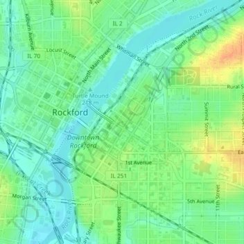 Haight Park地形图、海拔、地势