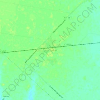 Diego Gaynor地形图、海拔、地势