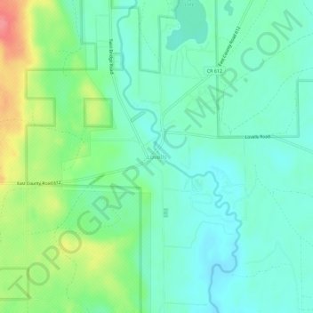 Lovells地形图、海拔、地势