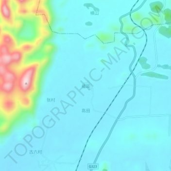 福耳地形图、海拔、地势