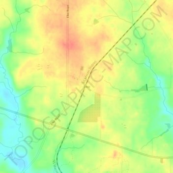 Elko地形图、海拔、地势