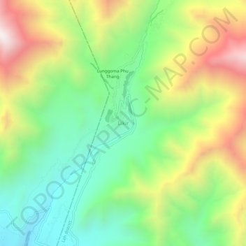 Likir地形图、海拔、地势