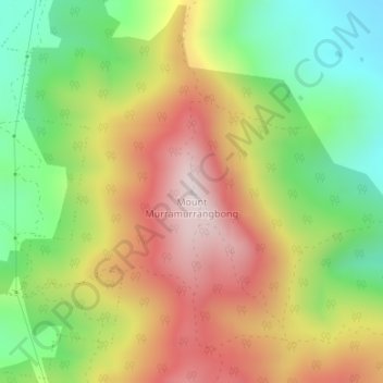 Mount Murramurrangbong地形图、海拔、地势