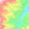 瓦曲村地形图、海拔、地势