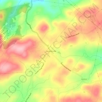 Seisholtzville地形图、海拔、地势