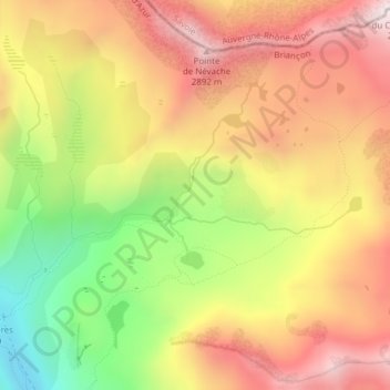 Brune地形图、海拔、地势