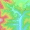 黄花园地形图、海拔、地势