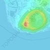 Diamond Head地形图、海拔、地势