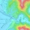 三地門地形图、海拔、地势