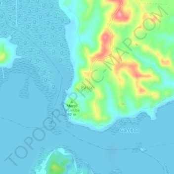 Passé地形图、海拔、地势