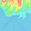 Fort-de-France地形图、海拔、地势