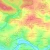 Dieu le-Fit地形图、海拔、地势