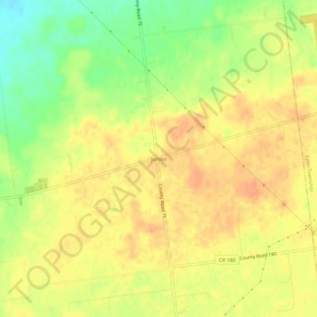 Jumbo地形图、海拔、地势