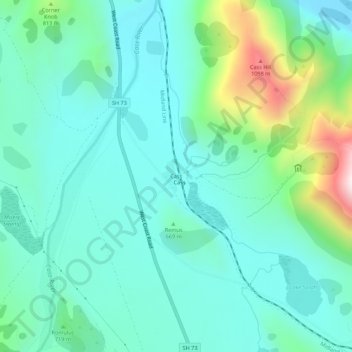 Cass地形图、海拔、地势