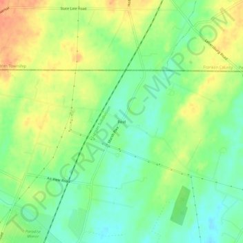 Reid地形图、海拔、地势