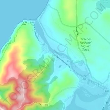 Llico地形图、海拔、地势