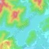 少华山地形图、海拔、地势
