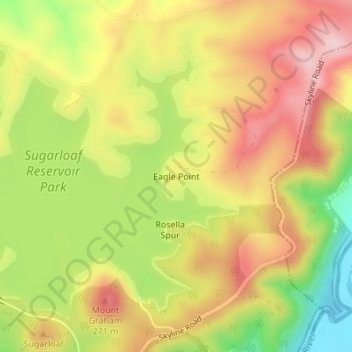 Eagle Point地形图、海拔、地势