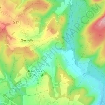 Rumel地形图、海拔、地势