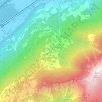 Luy地形图、海拔、地势