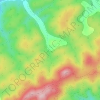 Toromocho地形图、海拔、地势
