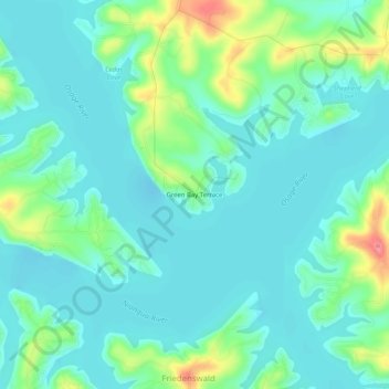 Green Bay Terrace地形图、海拔、地势