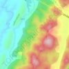 中梁山地形图、海拔、地势