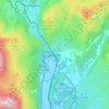 Nantmor地形图、海拔、地势