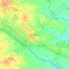 Durgapur地形图、海拔、地势