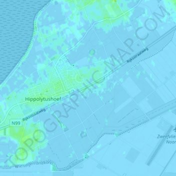 Elft地形图、海拔、地势