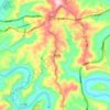 大茅坪镇地形图、海拔、地势